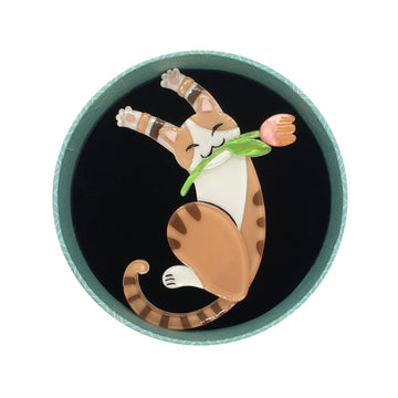 Molly Cat Resin Brooch