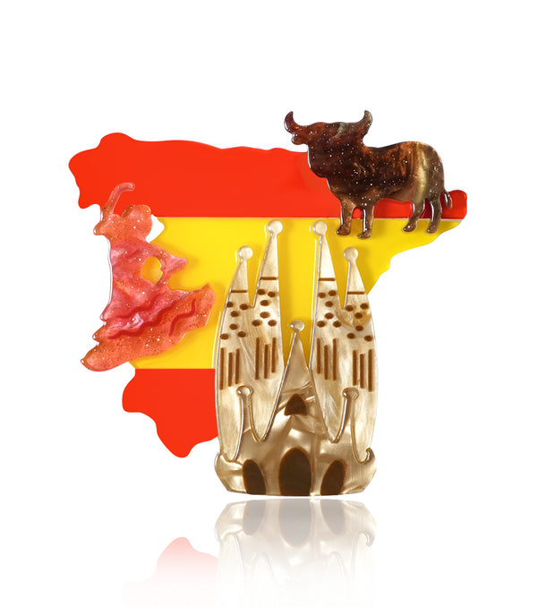 Spanish Rhythms Brooch