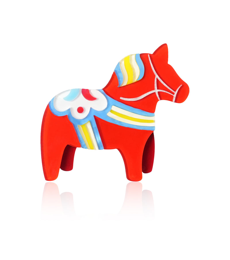 Nordic Pony Brooch For European Cultural tourism