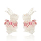 Giant Bow Bunny Earrings