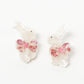 Giant Bow Bunny Earrings