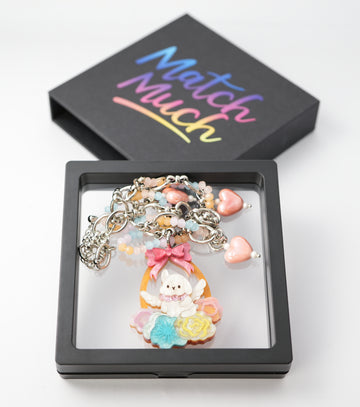 Floral Cradle Bunny Necklace