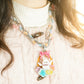 Floral Cradle Bunny Necklace